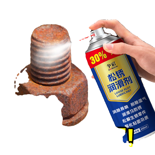 Rust remover metal quick cleaning rust powerful rust removal artifact rust removal cleaning lubricating spray screw loosening agent 1 bottle 260ml
