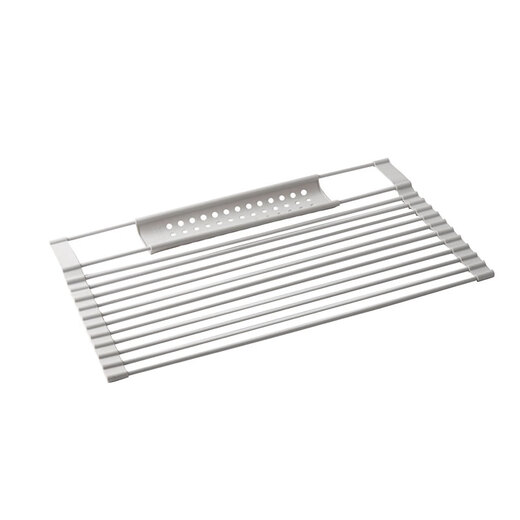 Imakara kitchen dishware and chopsticks drain rack sink side drain basket drainer dishwashing sink dishwasher rack dish rack artifact foldable telescopic sink rack - silicone non-slip