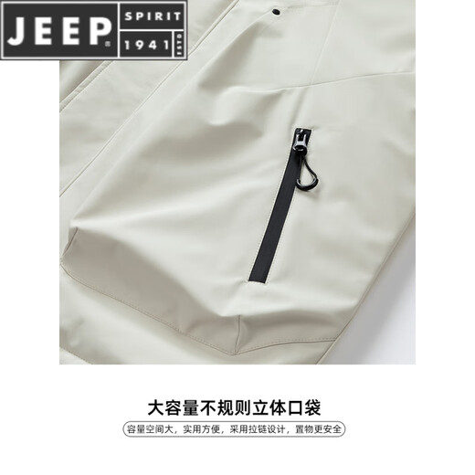 JEEP SPIRIT chaqueta cálida acolchada de invierno con capucha para hombre, ropa de trabajo holgada y moderna, chaqueta cortavientos para hombre, estilo acolchado verde oscuro S