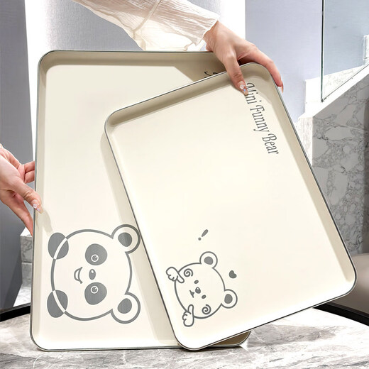 Tuojin German imported quality ins wind support tray rectangular large household tea tray plastic living room cup tea cup pick-up cocoa small-medium-large 3 pack_Store Manager