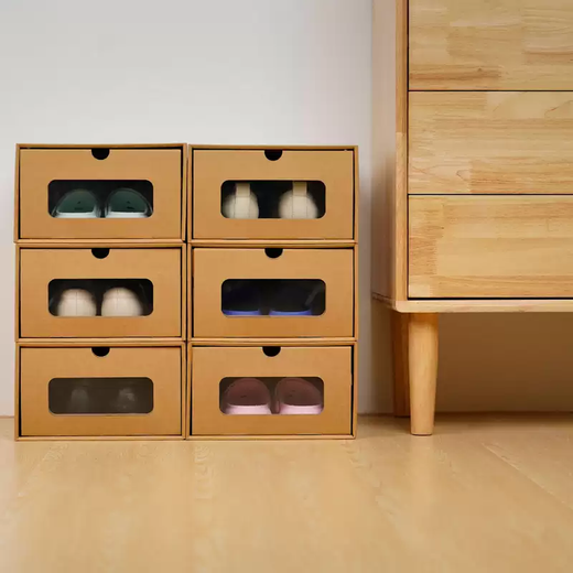 Yusenyi visual shoe box, shoe storage box, paper box, thickened high-heeled shoes and boot storage artifact, dust-proof folding, hardened women's model, 4 pieces within 40 sizes, hardened women's model, 4 pieces within 40 sizes, 0x0x0cm 0 pieces 0x0x0cm