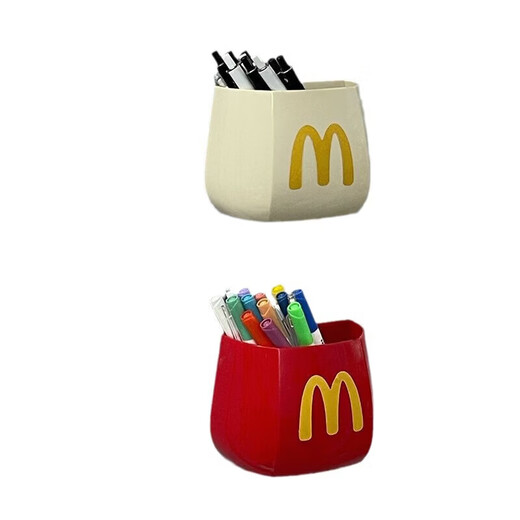 Tuojin French fries sealing clip magnetic refrigerator sticker food snack moisture-proof sealing clip household organization plastic McDonald's clip two-pack red magnetic box + red magnetic box + 24 French fries clips