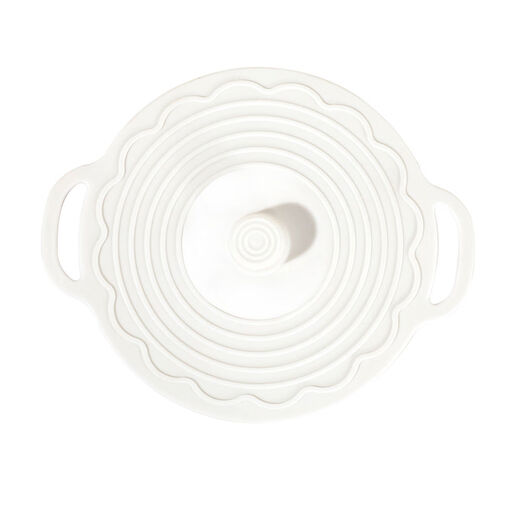 Wing Fantasy fresh-keeping lid, pot, dish, cup lid, microwave lid, sealed lid, reusable, 28CM white, 1 large size, pot lid, plate lid and noodle lid