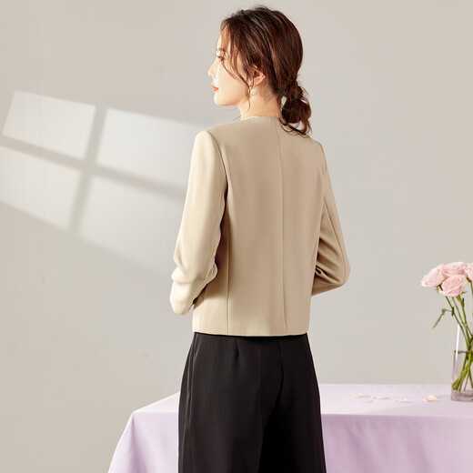 TERRE BLEUE Small Suit Women's 2026 Spring and Autumn New Style Commuting Short Suit Jacket Women's Loose Versatile Slim Top