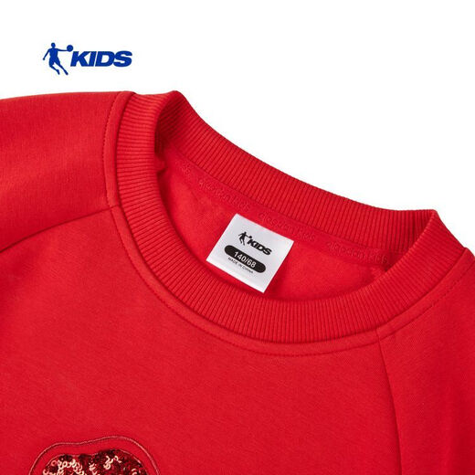 Jordan Children's Dress Older Children's 2026 Spring New Year Style Qiji Red New Year's Eve Dress Zodiac Year TDDSKB261227 Sonic Explosion Red 150