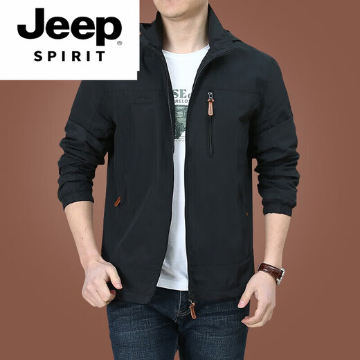 JEEP SPIRIT男装品牌户外夹克男士外套秋冬季2025新款中年男装秋装上衣 9898卡其 款 厚款 2XL 140-150