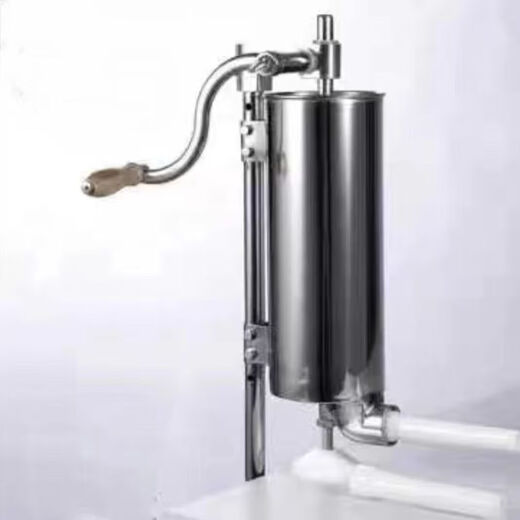 Mengyier Sausage Machine Commercial Stainless Steel Sausage Home Sausage Machine Manual Sausage Filling Machine Vertical Sausage Artifact 4L Desktop Clamp Type + Plastic Feeding Tube See Figure 3