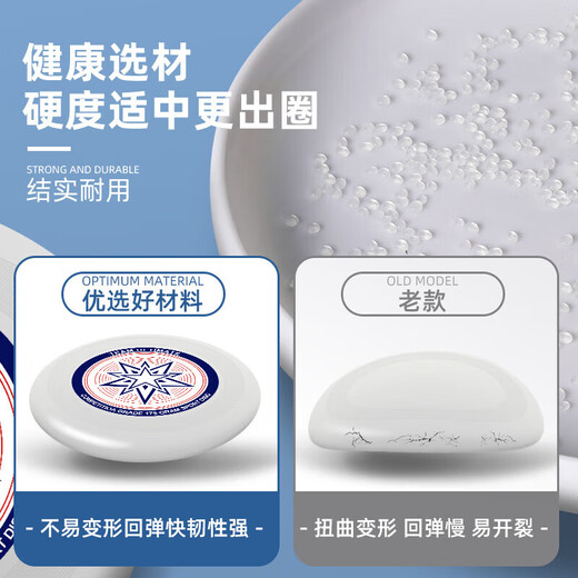 Steel-faced Frisbee outdoor sports 175g competitive spin extreme flying saucer toy adult competition grade fitness dodgeball 175g beginner model dynamic blue (can spin)