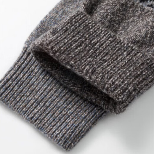 Wirpta high-end brand half turtleneck contrasting color sweater for men spring and autumn new pure wool sweater men's casual thickened sweater off-white (spot Suda) M 105