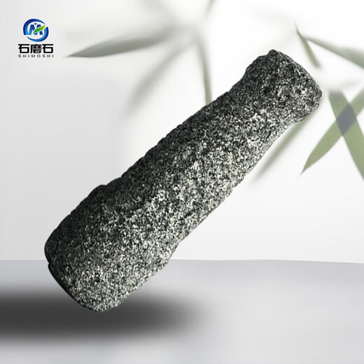 TLIT natural bluestone stone mortar garlic pounder household medicine jar garlic masher tea dipping grinder retro tea art ornaments outer diameter 16/CM suitable for home use