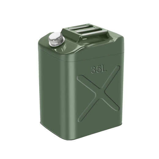 Work horse thickened iron oil barrel gasoline barrel 30 liters 20 liters 10 liters 5l diesel barrel spare locomotive fuel tank gasoline special barrel standard thickened horizontal iron cover 3L (carrying ring) + oil pipe