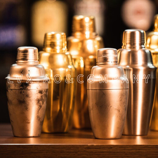 MPPMCK Japan imported shaker pot 304 stainless steel three-stage shaker mixer cup creative coffee special blend mirror 230ml