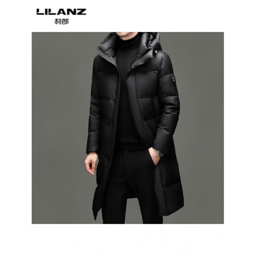 LILANZ Autumn and Winter New Graphene Long Down Jacket Men's Bread Jacket Extremely Cold Warm Over-the-Knee Jacket 14XL (190)