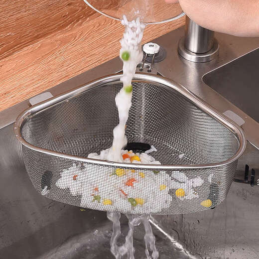 Yusenyi sink kitchen filter washbasin dishwashing sink triangle dry and wet separation household slag separation hanging standing dual-use model recommended