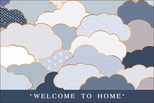 Yusenyi Cartoon Carpet Carpet for Entrance Door Carpet Entry Door Foot Mat Home Entrance Door Wire Circle Floor Mat Available Xiangyun 120cmx160cm Horizontal Version Vertical Version Order Remarks