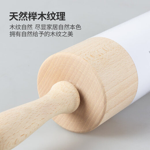Kisag Swiss Kisag large rolling pin solid wood dumpling skin roller non-stick rolling pin hammer thick pressing pin rolling pin