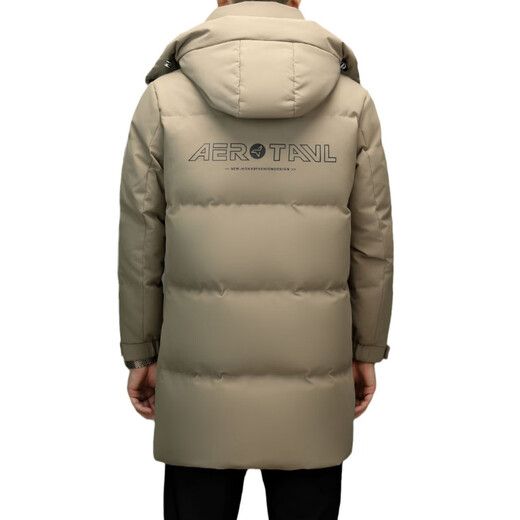 MAGIOPY轻奢侈高档品牌中长款男士羽绒服2026冬季新款中青年时尚休闲连帽 黑色 M 170