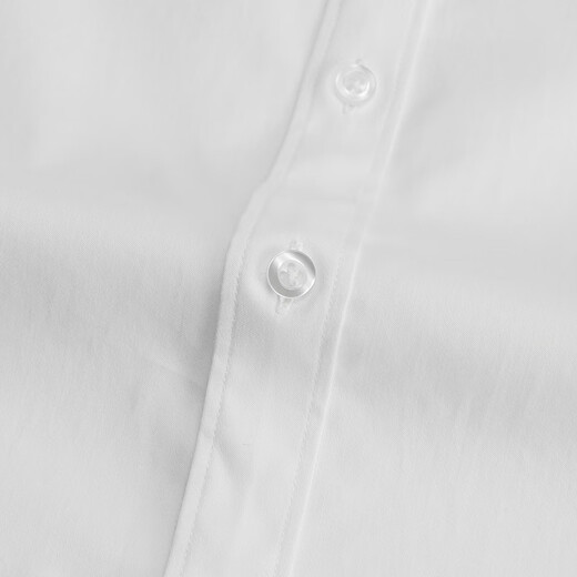 YOUNGOR shirt children's clothing cotton blended long-sleeved shirt white basic children's clothing shirt cool and comfortable shopping mall same style white KLQQ120754BFY 140 140/72