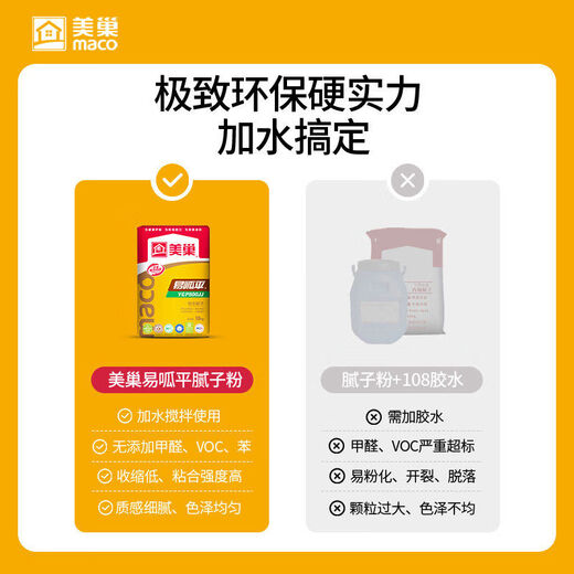 Meichao soil batching powder Yiguaping 800gq high-strength water-resistant and environmentally friendly finished product indoor household moisture-proof and mildew-proof batching soil YGP800KL crack-resistant and water-resistant batching soil