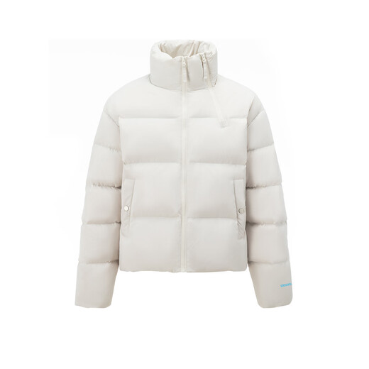 GROUND ZERO Autumn and Winter Couple Model 90 White Duck Down Stand Collar Thickened Warm Down Jacket Apricot L