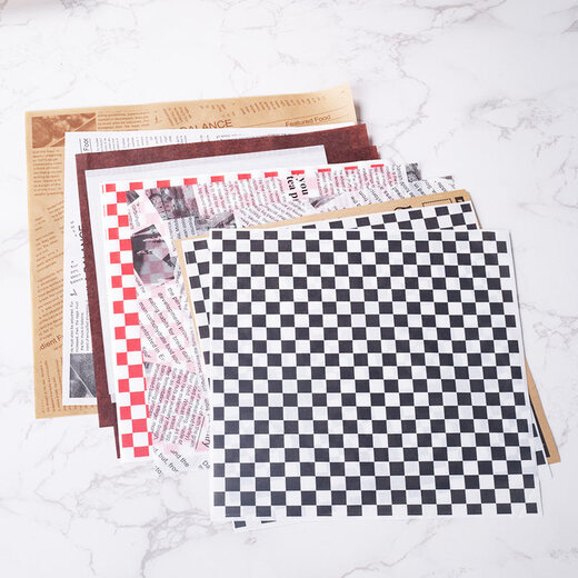 TMJD MISS Soap Storage Rack Foldable American Greaseproof Paper Pad Paper Fried Snacks Greaseproof Paper Bread Plate Paper Baking Antique Laminate 22 22 (200 sheets)