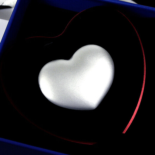 Plain bamboo pure silver 9999 love heart silver ornaments heart/love 100g collection gift investment