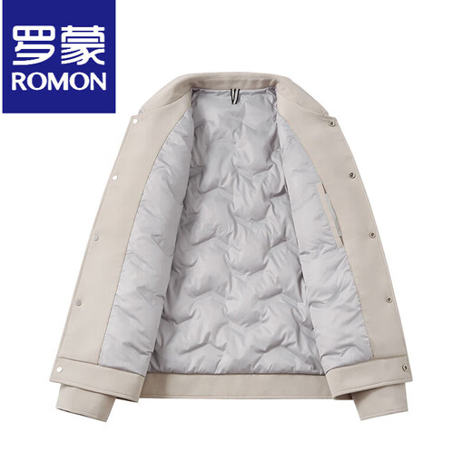 ROMON Легкая роскошная короткая рабочая одежда, пуховик, мужская деловая зимняя куртка с лацканами, теплая мужская куртка на белом утином пуху, черная 3XL