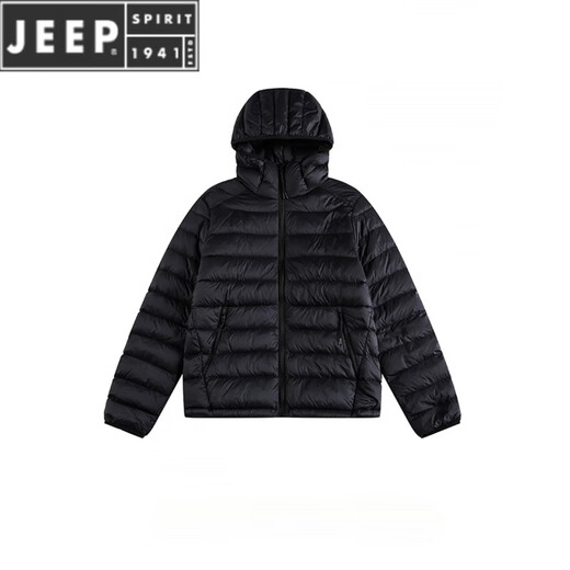 JEEP SPIRIT冬季新款90白鸭绒排骨轻薄羽绒服男三防情侣保暖休闲内胆外套 浅蓝色 2XL