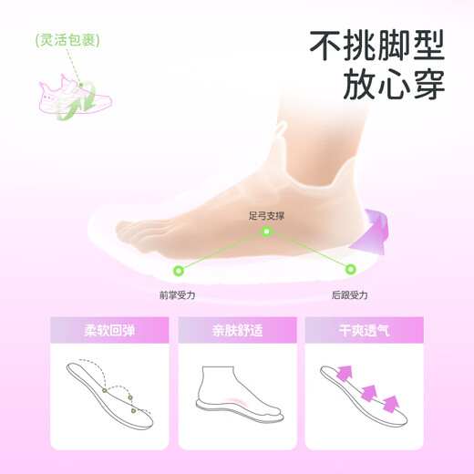 ANTA (ANTA) children's vitality running shoes girls' sports shoes 26 spring new dense mesh breathable simple student comfort permeable mesh ANTA white/light fog purple-5 34