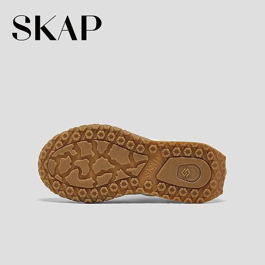 SKAP Mary Jane Shoes Women's Soft Sole British Style Breathable Casual Shoes Off-White 38