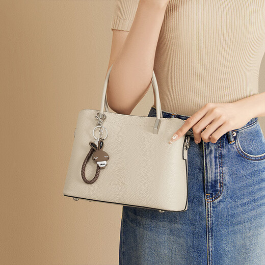 Red Dragonfly (RED DRAGONFLY) bag women's bag first-layer cowhide one-shoulder mother's tote handbag as a Valentine's Day, New Year's and birthday gift for mother