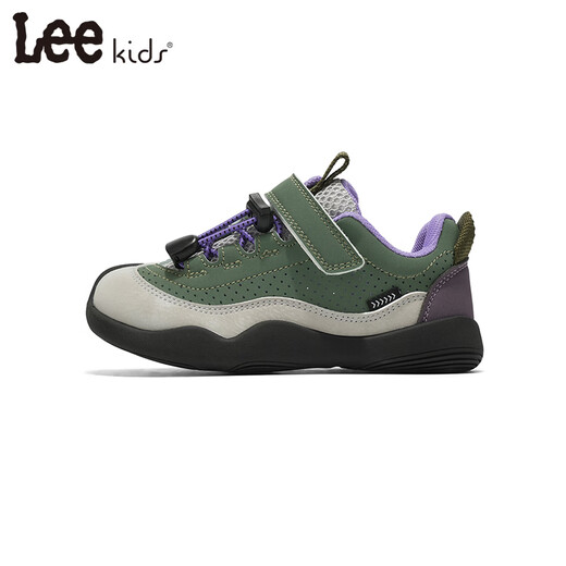 LEE KIDS children's sports shoes men's and women's running shoes 26 spring new running shoes non-slip wear-resistant casual shoes military green 26 inner length 17.0cm suitable for feet 16.0-16.5cm long