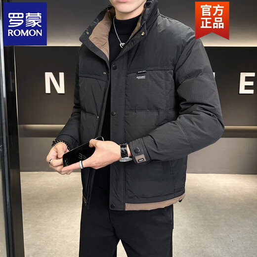 罗蒙（ROMON）羽绒服男士冬季2025年新款加厚潮牌韩版休闲百搭男装轻薄保暖外套 白色 M