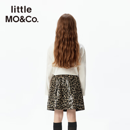 Little MO&Co. Sansan same style, Havoc in Heaven co-branded series little moco children's clothing 26 spring children's antibacterial pure cotton long sleeves off-white antibacterial 110 110/56