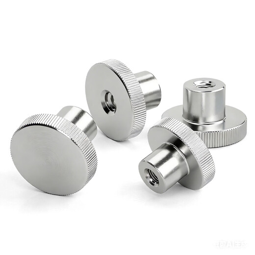 ROCCPS304 stainless steel high head knurled hand screw nut DIN466 step blind hole nut sleeve fastener M2-M10 M2.5x outer diameter 10x5.5 (through hole) 5 pieces