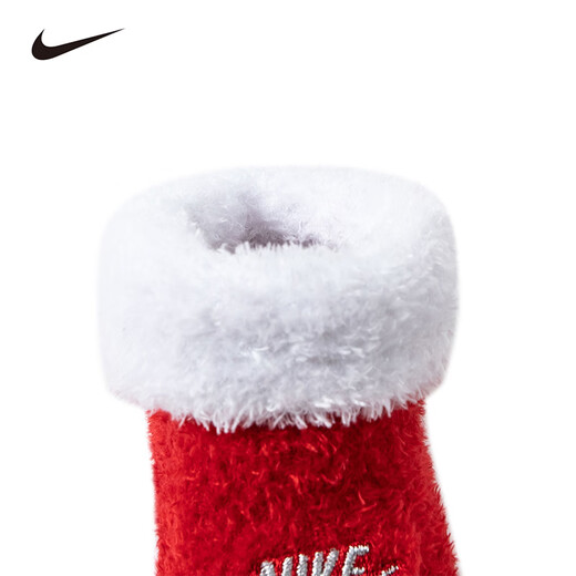 NIKE Nike men's and women's baby socks winter children's warm toddler socks are stable and not easy to fall off college red 0-6 months 0/6M