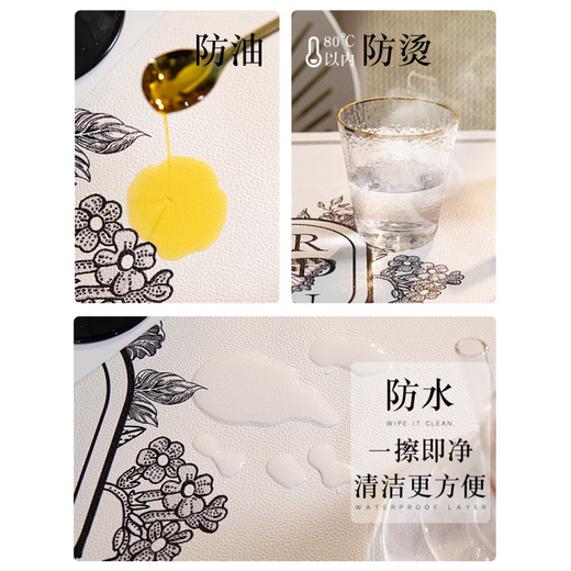 Tuojin Japan imported high-quality imitation linen pattern dining table insulated round small placemat high temperature resistant desktop bowl and plate small table Jingjing Xianshi-A diameter 17cm