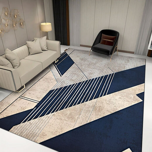Fantasy fashionable simple grand living room large carpet personalized art geometric pattern floor mat sofa front coffee table blanket can be customized JH+072 200x300 cm (environmental protection and mite removal)