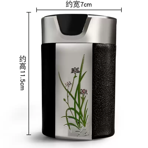 Car ashtray suspended air outlet bracket air conditioning outlet in car with cover to prevent fly ash advanced car ashtray Clivia style white can hang air outlet + ABS flame retardant + LED light