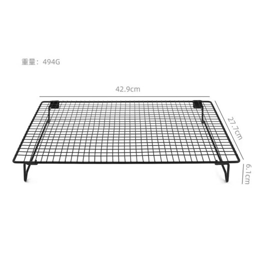 Tuojin cake cooling rack non-stick bread mooncake biscuits food cooling rack baking sheet inverted drying net household baking tools 42.9cm*27.7cm folding rack