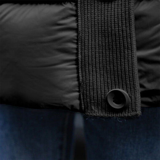 Ives (ITISF4) warm short down jacket winter high-end fashion warm thickened 90 white duck down jacket black L