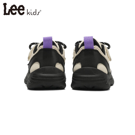 LEE KIDS children's sports shoes, men's and women's running shoes, 26 spring new running shoes, non-slip wear-resistant running shoes, casual shoes, black rice 30, inner length 19.5cm, suitable for feet 18.5-19.0cm long