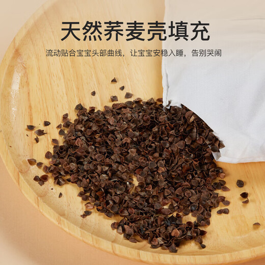 Duolinguo Ice Silk Styling Pillow Baby Pillow Baby 0-June Newborn Corrected Head Shape March Cooling Mat Summer Cooling Pillow Summer Removable Ice Silk Styling Buckwheat Pillow Rabbit Wave Points 28x20x1