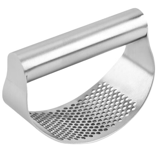 Tuojin German quality manual garlic press 304 stainless steel kitchen household garlic squeezer for smashing garlic and pulling garlic paste 304 304 stainless steel garlic press black handle