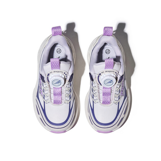 Red Dragonfly Boys and Girls Shoes 2026 Spring Children's Single Shoes Youth Running Shoes Q61CD014 Mi Purple 29
