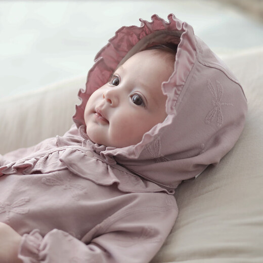 Bali Piggy Avocado Bamboo Fiber Baby Girl Hat Spring and Autumn Sweet Princess Fontanelle Hat Newborn Baby Fetal Cap Soft Pink 43cm (recommended for 0-3 months)