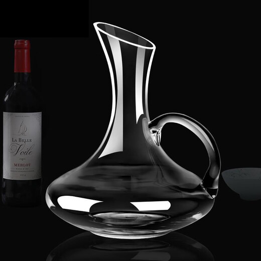 Tuojin German imported quality decanter crystal glass with handle decanter lead-free red wine divider red wine jug red wine medium wine spoon 500ml