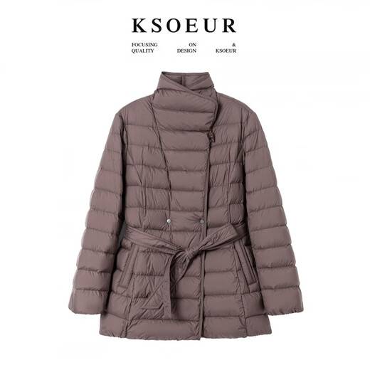 KSOEUR K Sister Legend Spare Ribs Goose 95 White Goose Down + Spare Ribs One Hand Long Waist Old Money Feeling Goose Down Jacket Black M