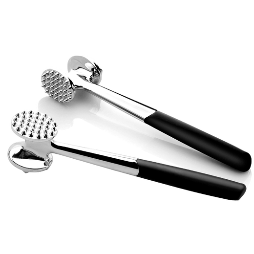 沃选T家用双面敲肉锤 铝合金牛排锤松肉锤锌合金肉锤肉锤 嫩肉锤 方头双面肉锤(加大号)