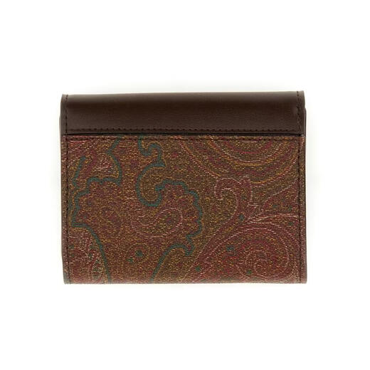 ETRO SS26 Light Luxury Women's Paisley Wallet BROWN One Size